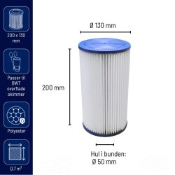 BWT - Filter Plus Patron til overflade filtersystem - 0,7 m2