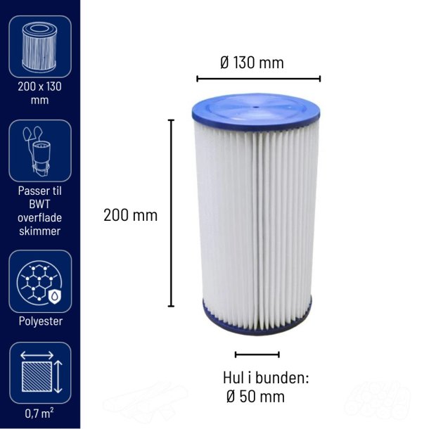 BWT - Filter Plus Patron til overflade filtersystem - 0,7 m2