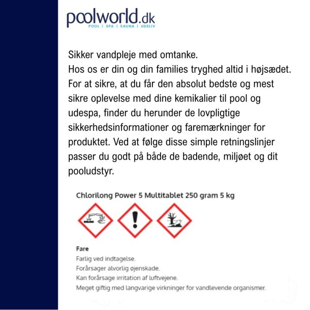 Chlorilong Power 5 250 g Multi Klortablet 5 kg - Bayrol