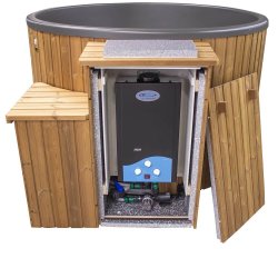 Citytub Vildmarksbad Arctic Gasovn Isoleret Dark Grey, Digital, trappe, cover