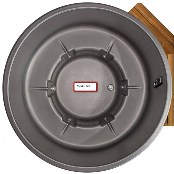 Citytub Vildmarksbad Arctic Gasovn Isoleret Dark Grey