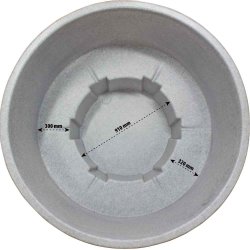 Citytub Gasovn Polyethylen-Thermowood - Azur bl