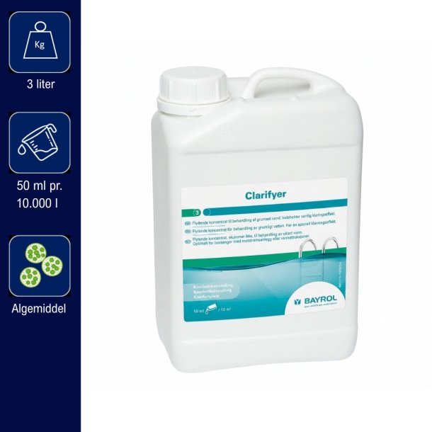 Bayrol - Clarifyer - Algicide mod alger - 3 L