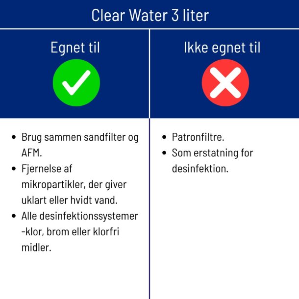 Saniklar Clear Water Flokmiddel flydende 3 l
