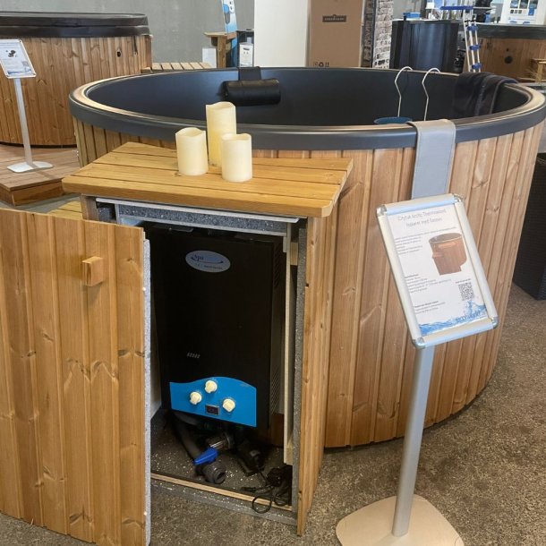 DEMO Citytub Vildmarksbad Arctic Gasovn Isoleret Grey med LED