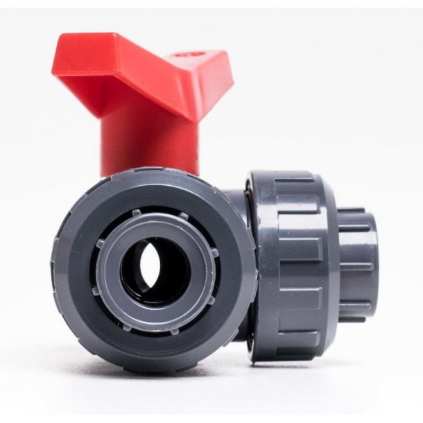 3-vejs Drejeventil PVC  50 mm