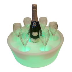 Flydende Drink holder med LED-lys til Spa og Pool - set forfra (Varenr. 325LSB431 - 10153)