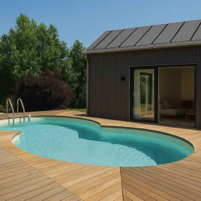 8-tal formet Pool 1,2m dyb Elba 0,6mm liner