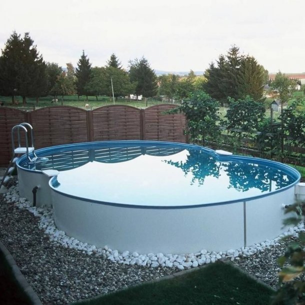 8-tal formet Pool 1,2m dyb Elba 0,6mm liner
