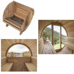 Sauna Tnde Ergo Elovn Thermowood - 3 str - Saml selv