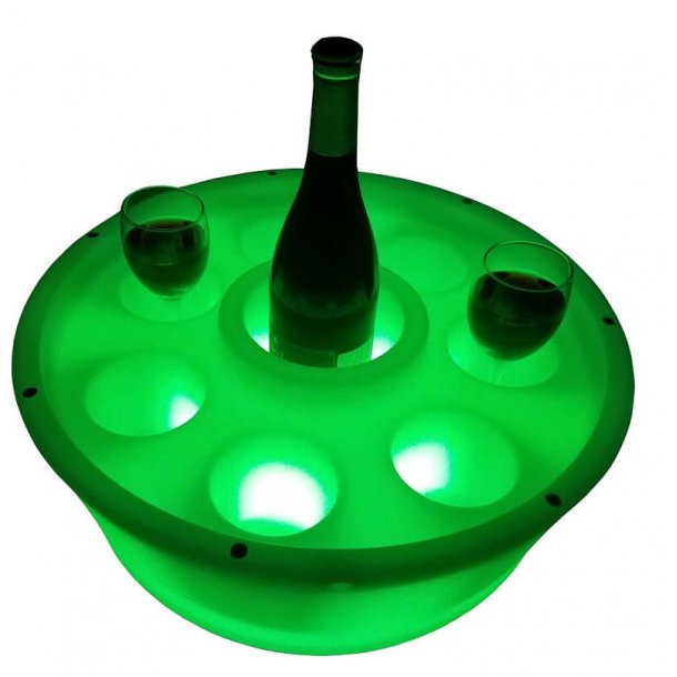 Flydende Drink holder med LED-lys til Spa og Pool