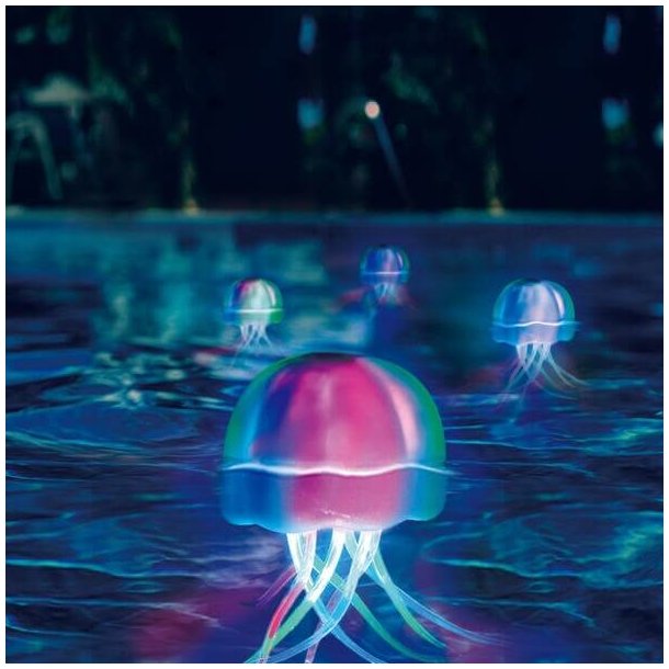 Flydende Vandmand med LED lys til Pool og Spa