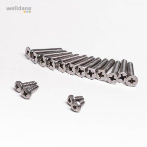 Forlnger skruer til Poollamper - Til montage i fiberpools st a 12 stk