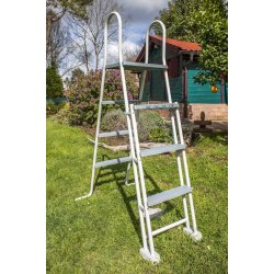Pool stige sikkerhed 2x3 trin + platform 1,34 m