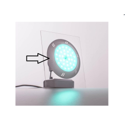 Frontplade i hvid PVC til Adagio+ poollampe