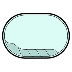 Coral Olymp Oval Glasfiber Pool Pakke 4,5 x 3 x 1,2 m