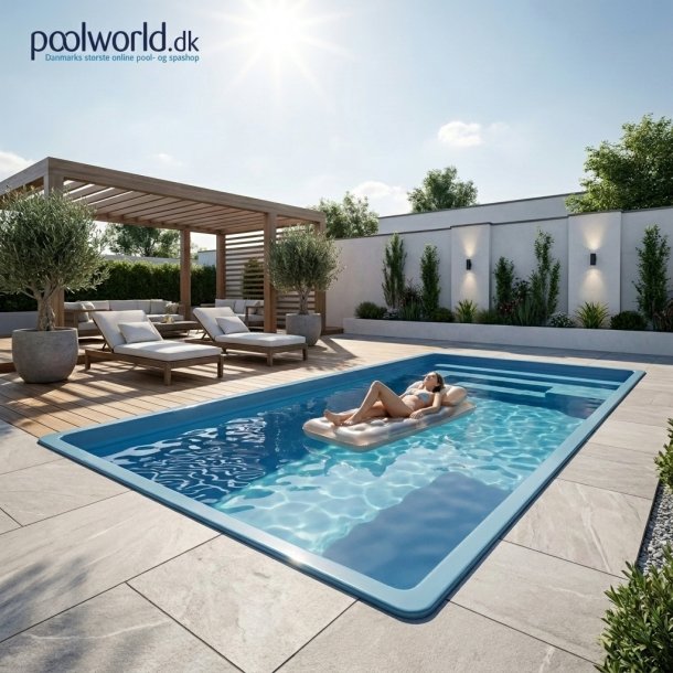 Coral Smart Glasfiber Pool pakke 4,6 x 3,0 x 1,2 m