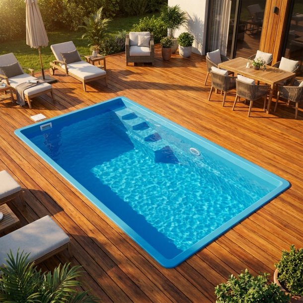 Coral Smart Glasfiber Pool pakke 4,6 x 3,0 x 1,2 m