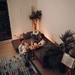 SPIN 90 Table-top fireplace gr