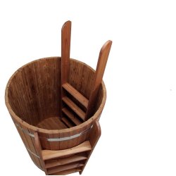 Koldtvandskar 100 cm med Trappe indvendig og udvendig