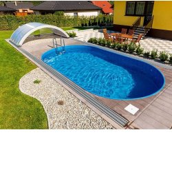 Oval Pool Pakke Ibiza h 1,5 M - 6 Størrelser