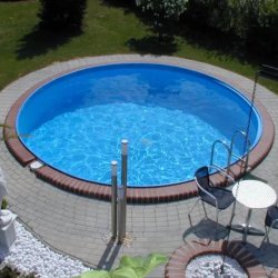 Ibiza Linerdug til Rund Pool - 80/100 Bl� �6,0 m H 1,2 m