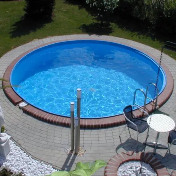 Ibiza Linerdug til Rund Pool - 80/100 Bl� �6,0 m H 1,2 m