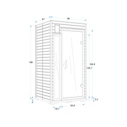 Infrard sauna Keramisk Mariana 2 - 1 Person