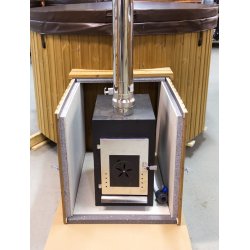 Isoleret trkasse Thermowood 110 cm brndeovn