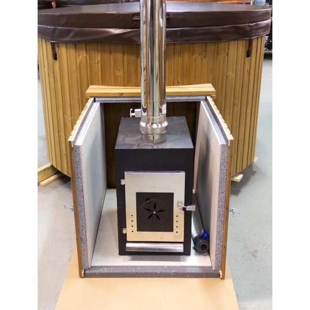 Isoleret trkasse Thermowood 110 cm brndeovn
