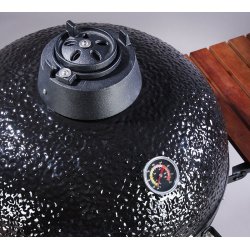 Kamado Grill - Keramisk - Sort 49,5 cm