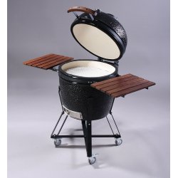 Kamado Grill - Keramisk - Sort 49,5 cm