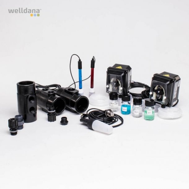 Kemistyring pH + Redox(klor) Komplet med sensorer