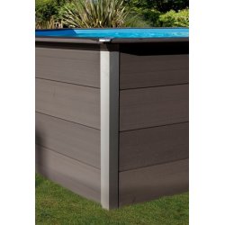 Komposit Tr&aelig; Pool Rektangul&aelig;r 606x326x124 cm