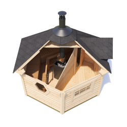 Kota Sauna Hytte med brndeovn 2 rum 9 m2