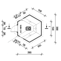 Kota Sauna Hytte 2 strrelser