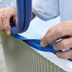 Ibiza Linerdug til Rund Pool - 80/100 - Bl - 5,0 m - Hjde 1,5 m