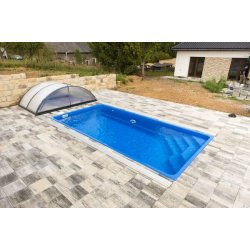 Coral Lyra Glasfiber Pool Pakke 6,18 x 3,14 x 1,4 m
