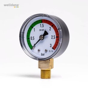 Kripsol - Manometer  tomme gevind 0-3 Bar