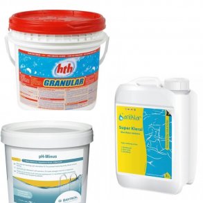 Opstartspakke med HTH klor til Pool - Startst forrsbning