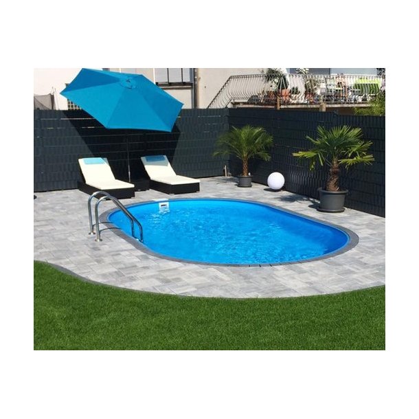 Oval pool pakke Toscana 3,2x6x H 1,5 m Komplet med Udstyr