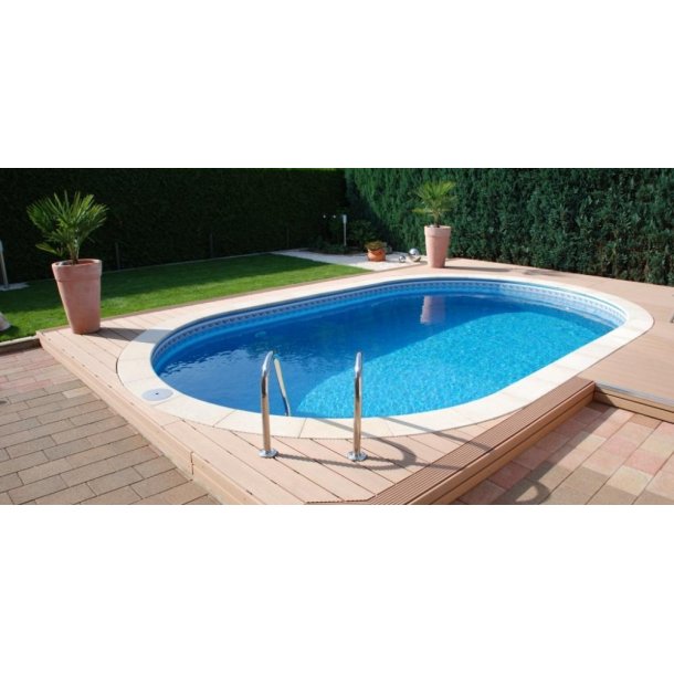 Oval pool pakke Toscana 3,2x6x H 1,5 m Komplet med Udstyr