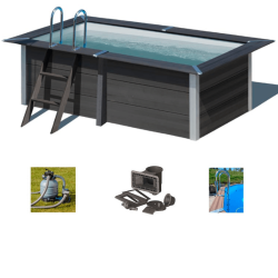 Komposit Tr Pool Rektangulr 3,26 m Hjde 0,96 m Gre