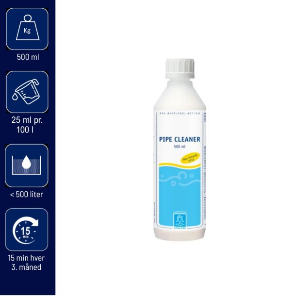Spacare - Pipe Cleaner - R&oslash;rrens til Spa - 500 ml
