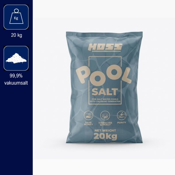 Pool Salt 20 kg til Pool med Saltvandsystem