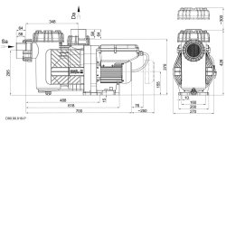 Speck Poolpumpe Badu Eco Flex 2,2 kW - frekvensstyret