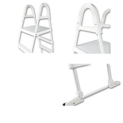 Pool stige Deluxe 2x4 trin plus platform AZURO