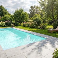 PP Pool med Skimmer Caribic 3,5 x 7,2 x 1,5 M - Hvid