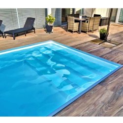 PP Pool med Skimmer Caribic - Hvid