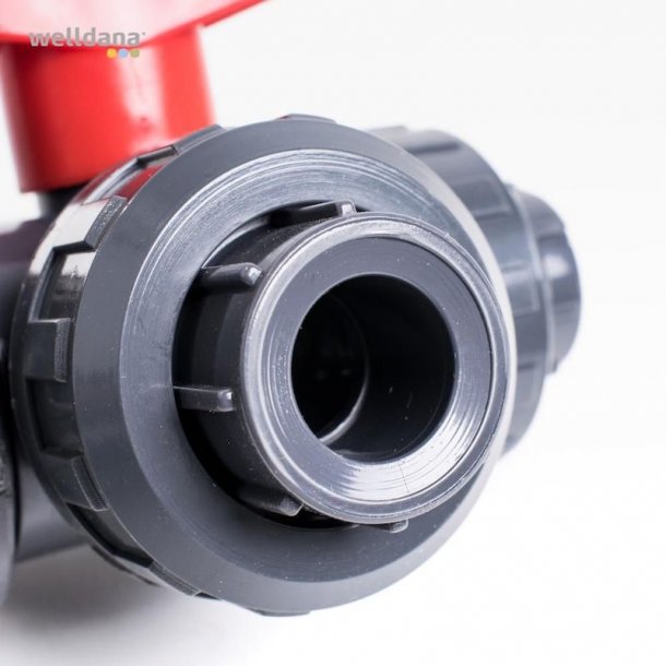 3-vejs Drejeventil PVC  50 mm